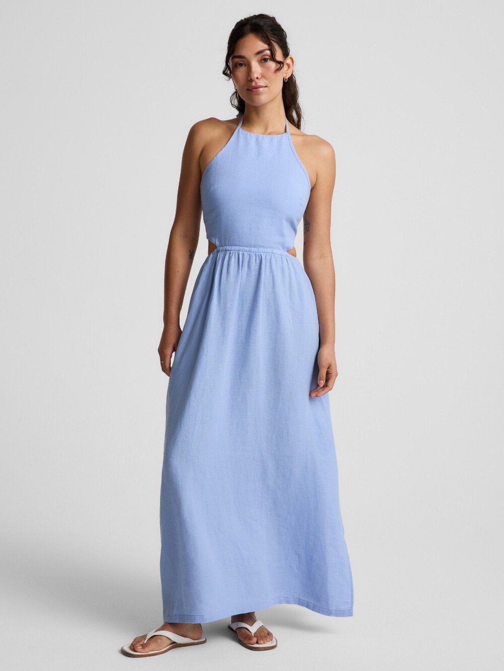 SoftWash Linen Halter Dress NWT (Medium)